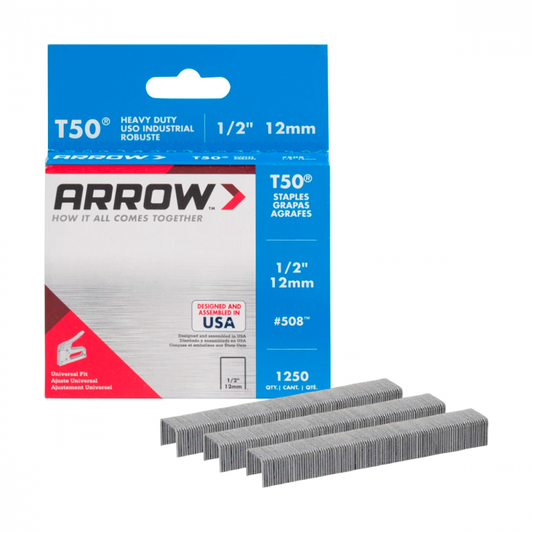 Grapas T50 1/2” #508 1250 Pzs Arrow