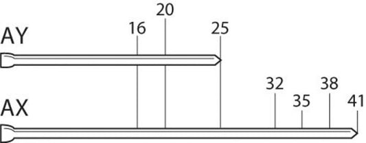 Clavillos galvanizados 5000 Pz 5/8" AX10 Senco