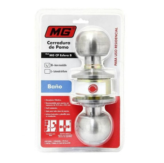 Cerradura De Pomo Para Baño SS MG