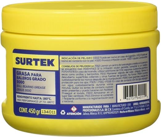 Grasa para balero 450gr 134011 SURTEK