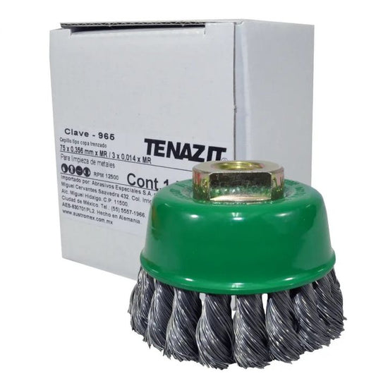 Carda Tipo Mini Copa Trenzado 3” Multi-rosca*-965 Austromex