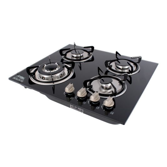 Parrilla de gas empotrable de 4 quemadores vidrio templado 10577 Adir