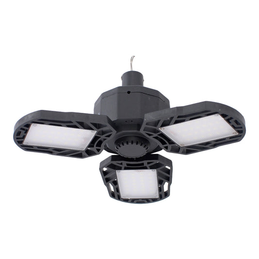 Lámpara solar recargable de emergencia tipo ventilador con 3 paneles 5 W 10729 Adir
