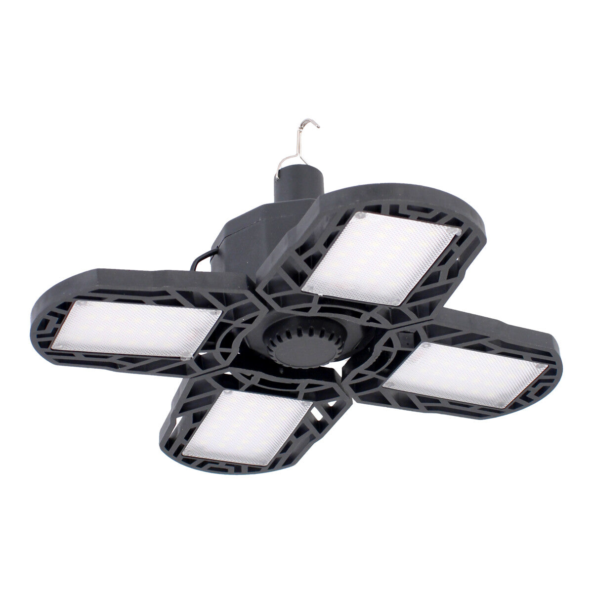 Lámpara solar recargable de emergencia tipo ventilador con 4 paneles 5 W 10730 Adir