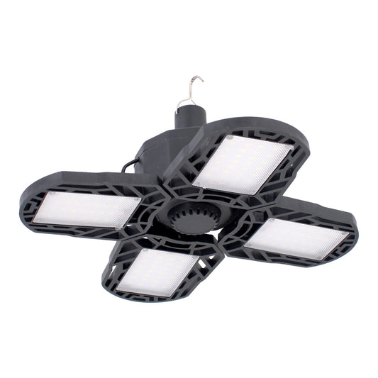 Lámpara solar recargable de emergencia tipo ventilador con 4 paneles 5 W 10730 Adir