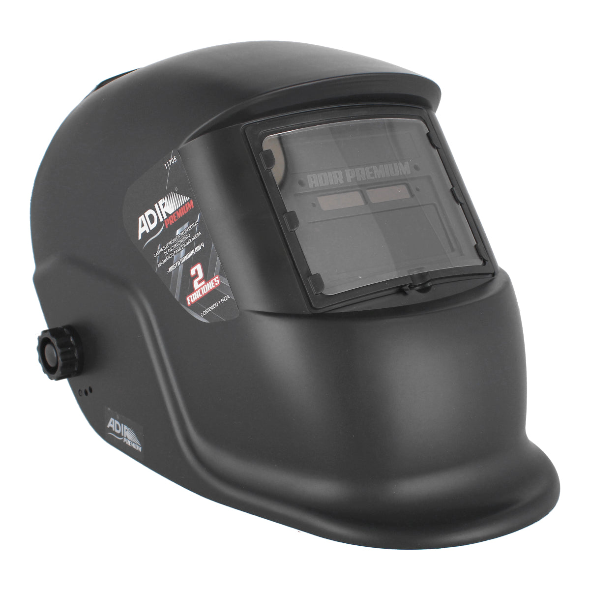 Careta electrónica de oscurecimiento automático negro 11705 Adir