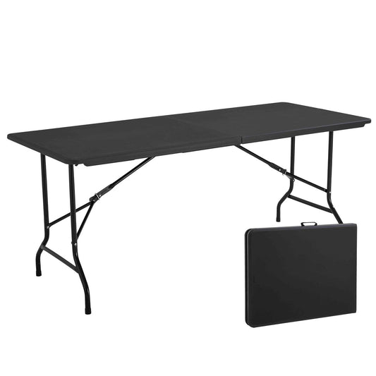 Mesa plegable tipo picnic 180 cm negra 12149 Deco Hogar