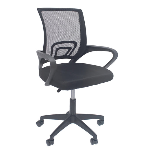 Silla de oficina negra 12352 Deco Hogar