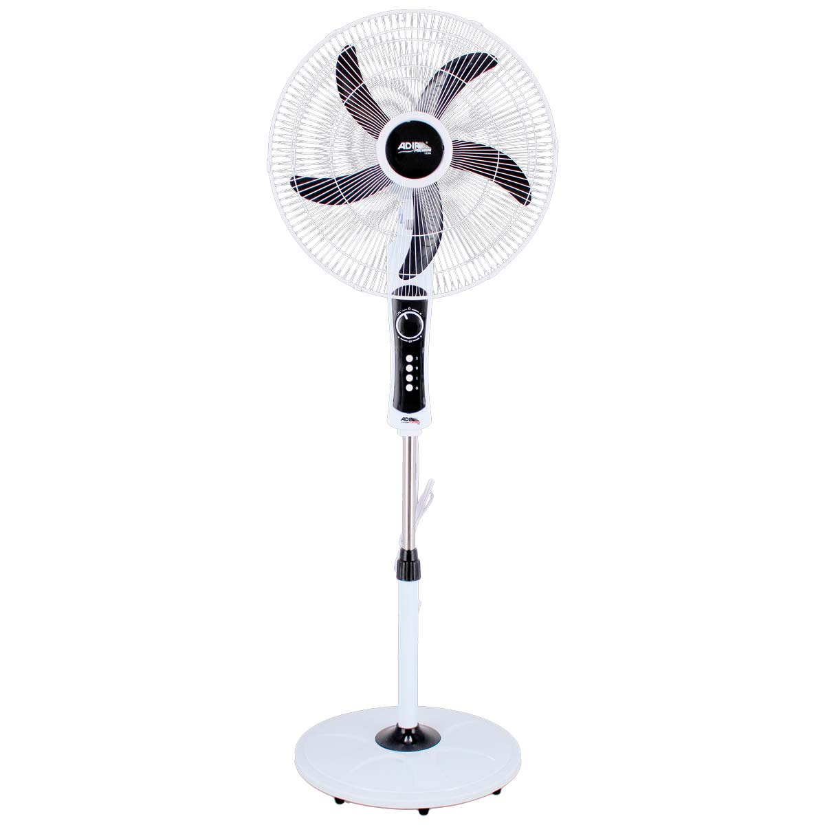 Ventilador de pedestal 20" negro Super Silent & Turbo Power 12386 Adir