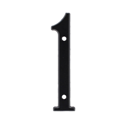 Número "1" de latón sólido 4" Negro 13657 Adir