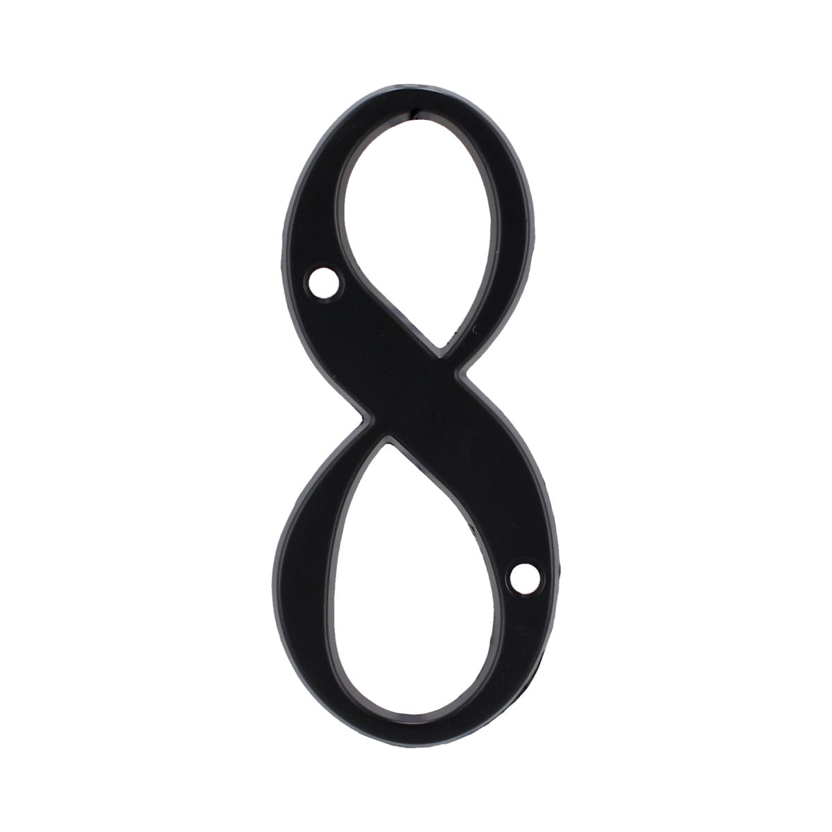 Número "8" de latón sólido 4" Negro 13664 Adir
