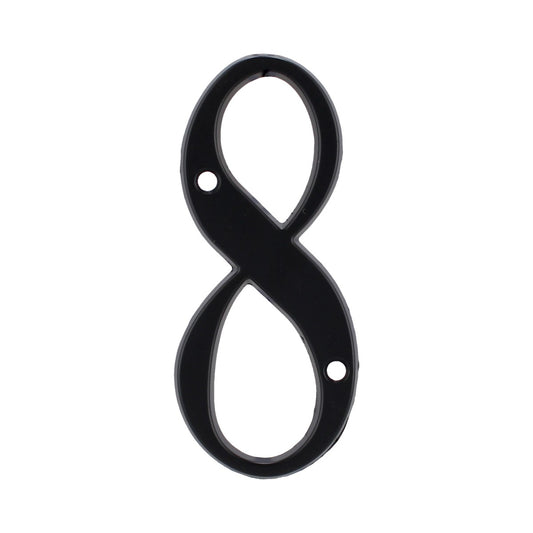Número "8" de latón sólido 4" Negro 13664 Adir