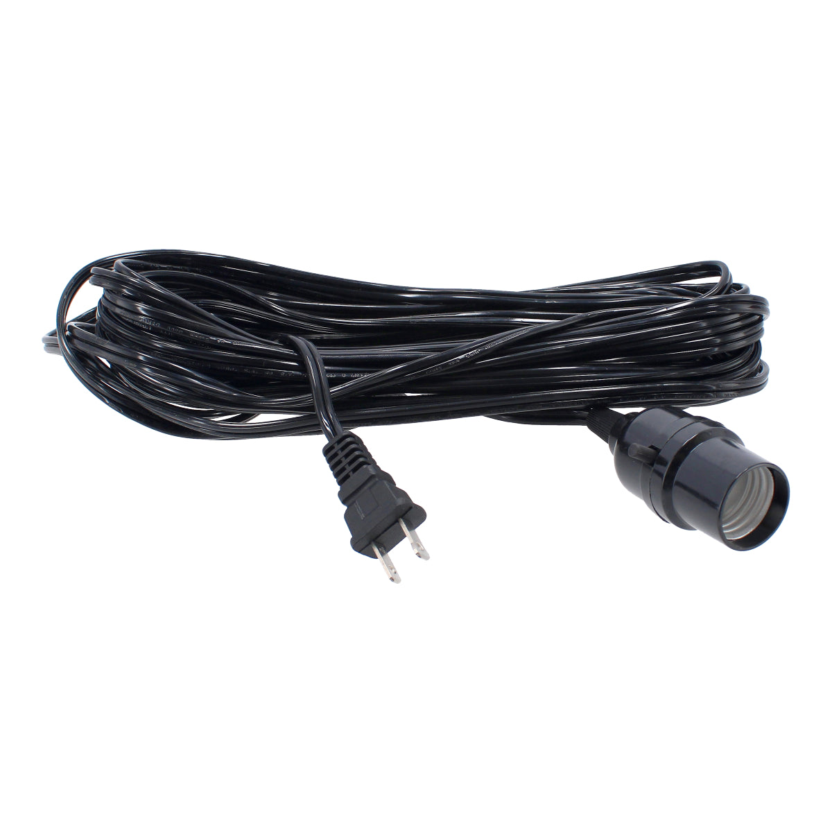 Extensión negra con socket e interruptor 10 m 13828 Adir