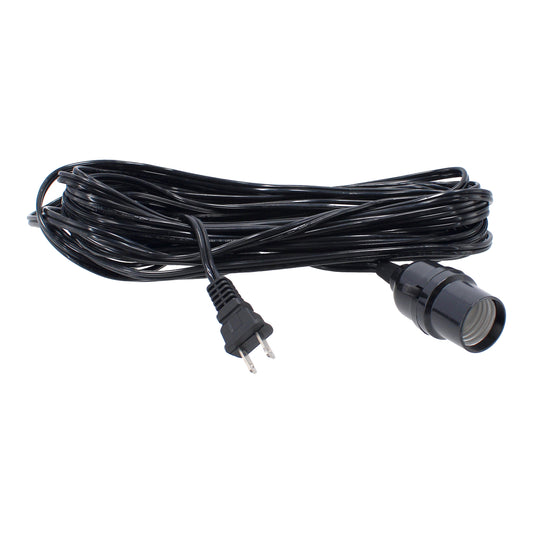 Extensión negra con socket e interruptor 10 m 13828 Adir