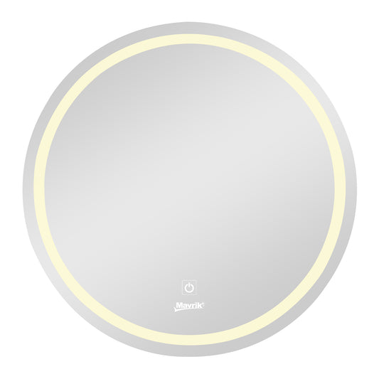 Espejo circular de pared con luz LED 60 cm 14448 Mavrik