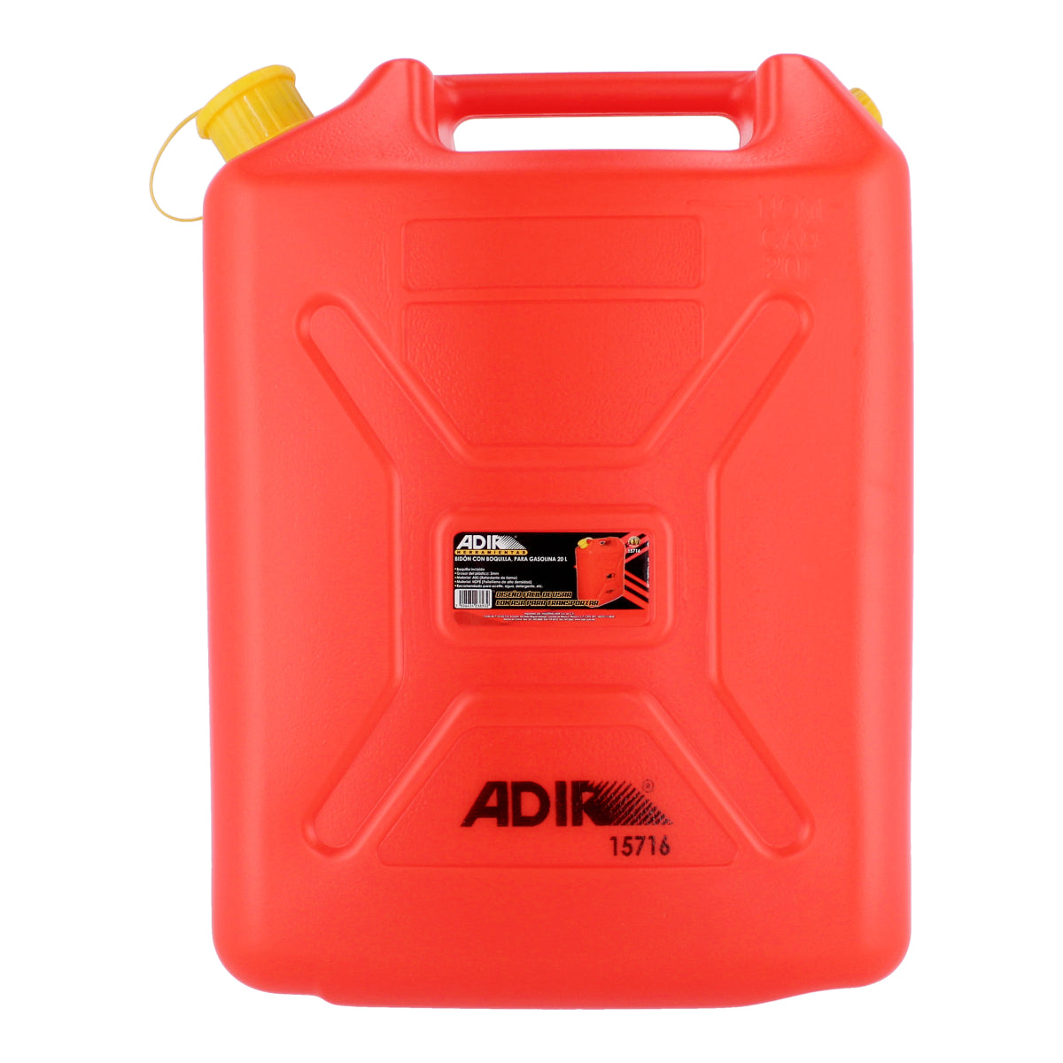 Bidón con boquilla para gasolina 20 L 15716 Adir
