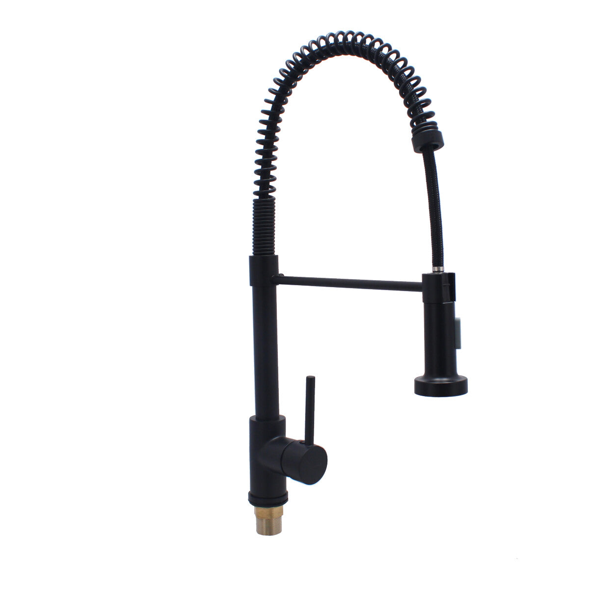 Monomando extraíble para fregadero negro mate 16024 Maxflu
