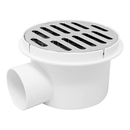 Coladera universal 5" ABS con salida lateral de 2" 16056 Maxflu