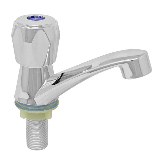 Llave plástica individual para lavabo cromo 16072 Maxflu