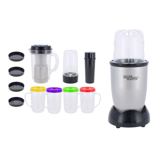 Procesador de alimentos 500 W con 21 piezas 17017 Silver Master