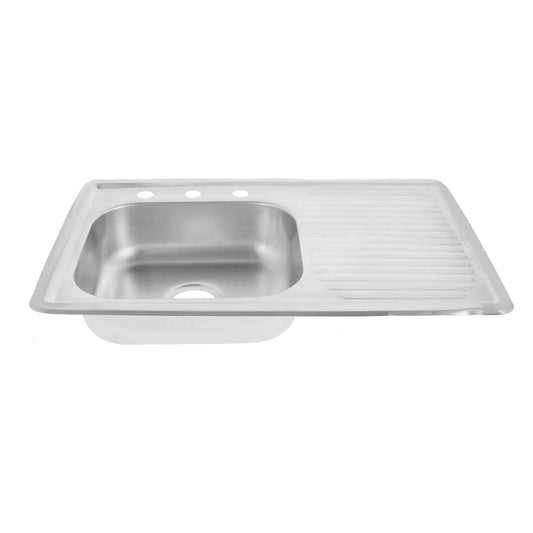 Tarja empotrar 80 x 50 cm escurridor derecho 2102 Maxflu