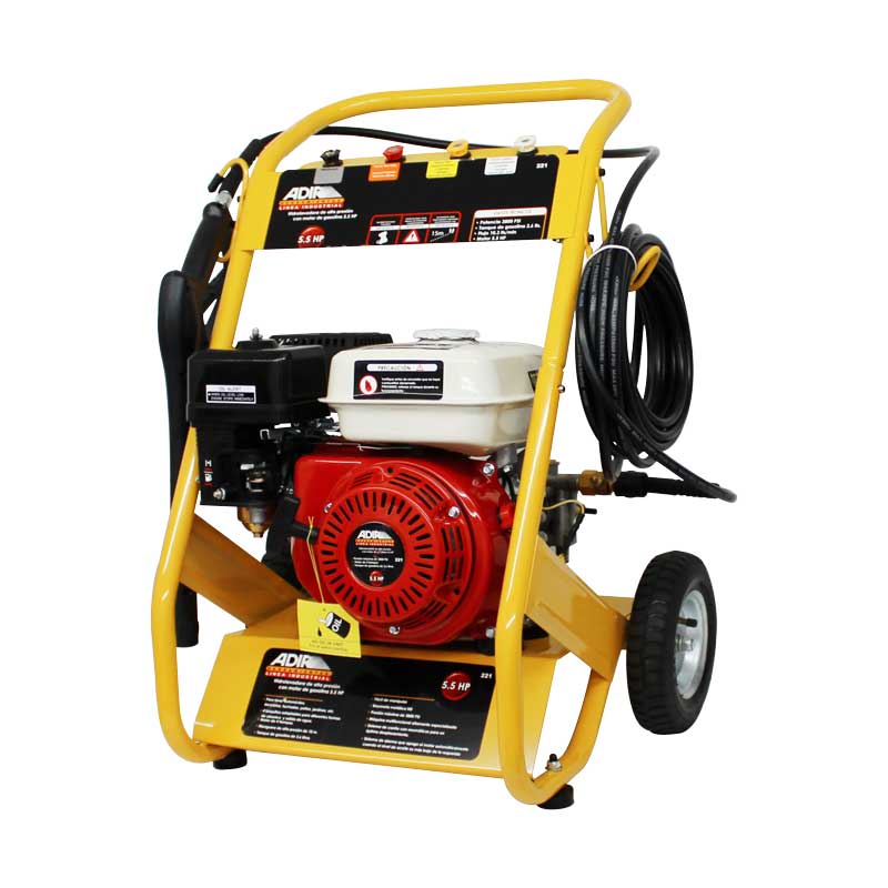Hidrolavadora de alta presión con motor de gasolina 5.5 HP 221 Adir