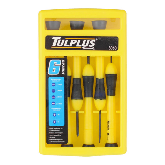 Juego de 6 desarmadores de precisión 3060 Tulplus
