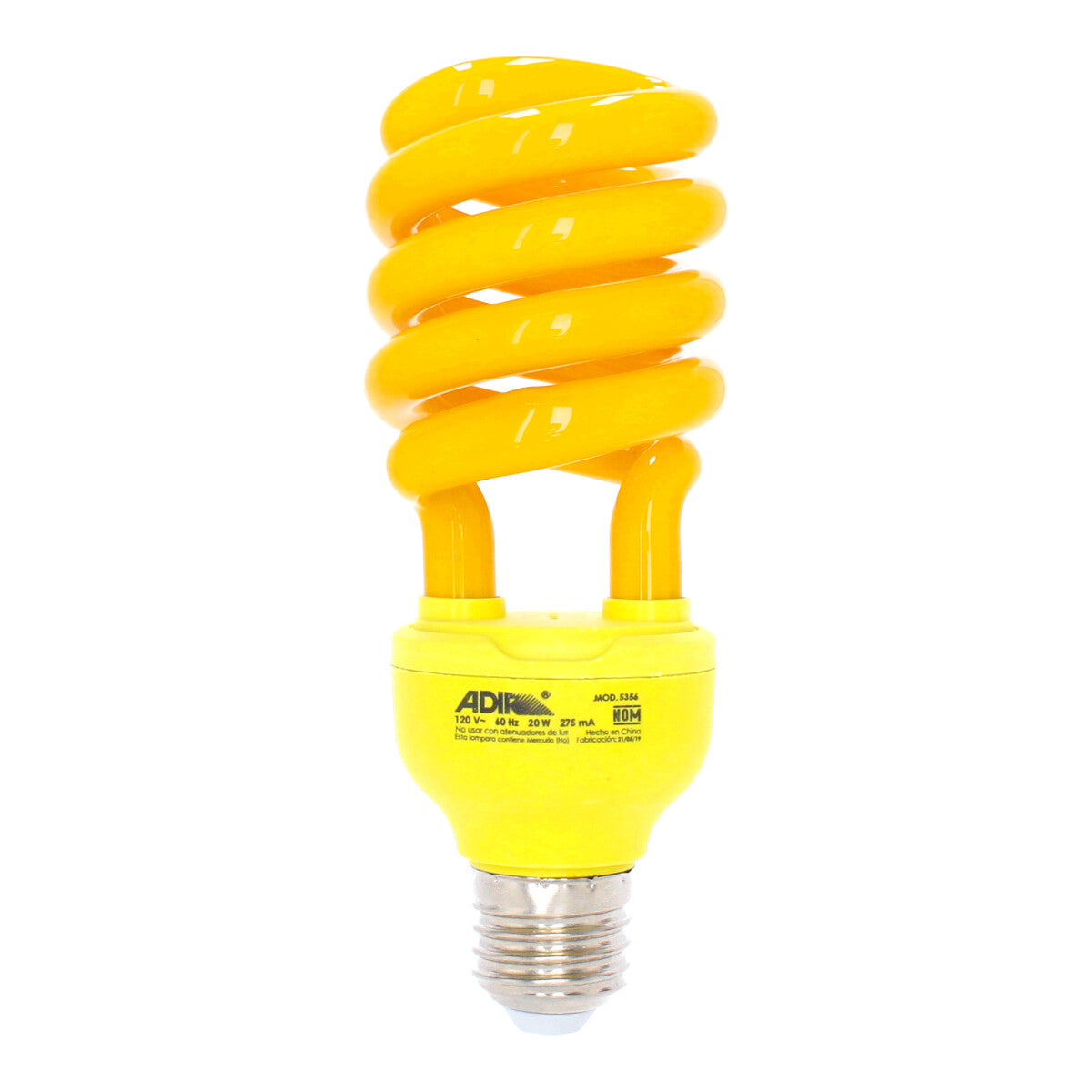 Lámpara ahorradora espiral amarillo 20 W 5356 Adir