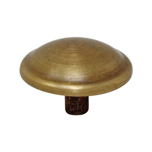Jaladera botón Hongo latón antiguo HE-765 Arte Fino