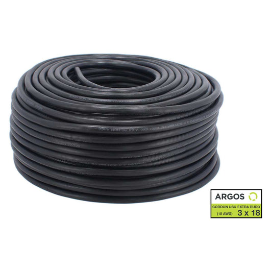 Cordón uso extra rudo ST 600 3x18 con 100 metros 1303180 ARGOS