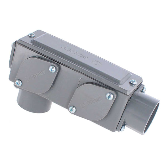 Condulet multiforma no metálico sin cuerda 1 gris CDTL025G ARGOS