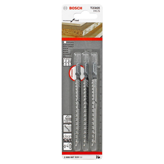 Seguetas para madera 3 piezas T234X 2 608 667 519 Bosch