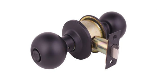 CERRADURA DE PERILLA P/BAÑO BALL NEGRO 89696 YALE