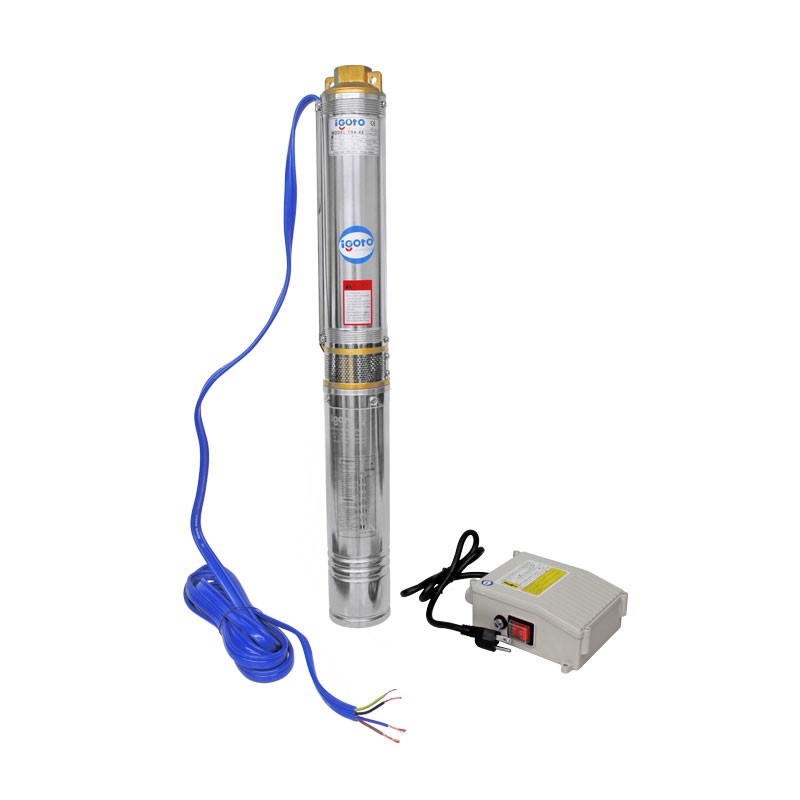 Bomba sumergible tipo bala 1 HP TBA-69 Igoto