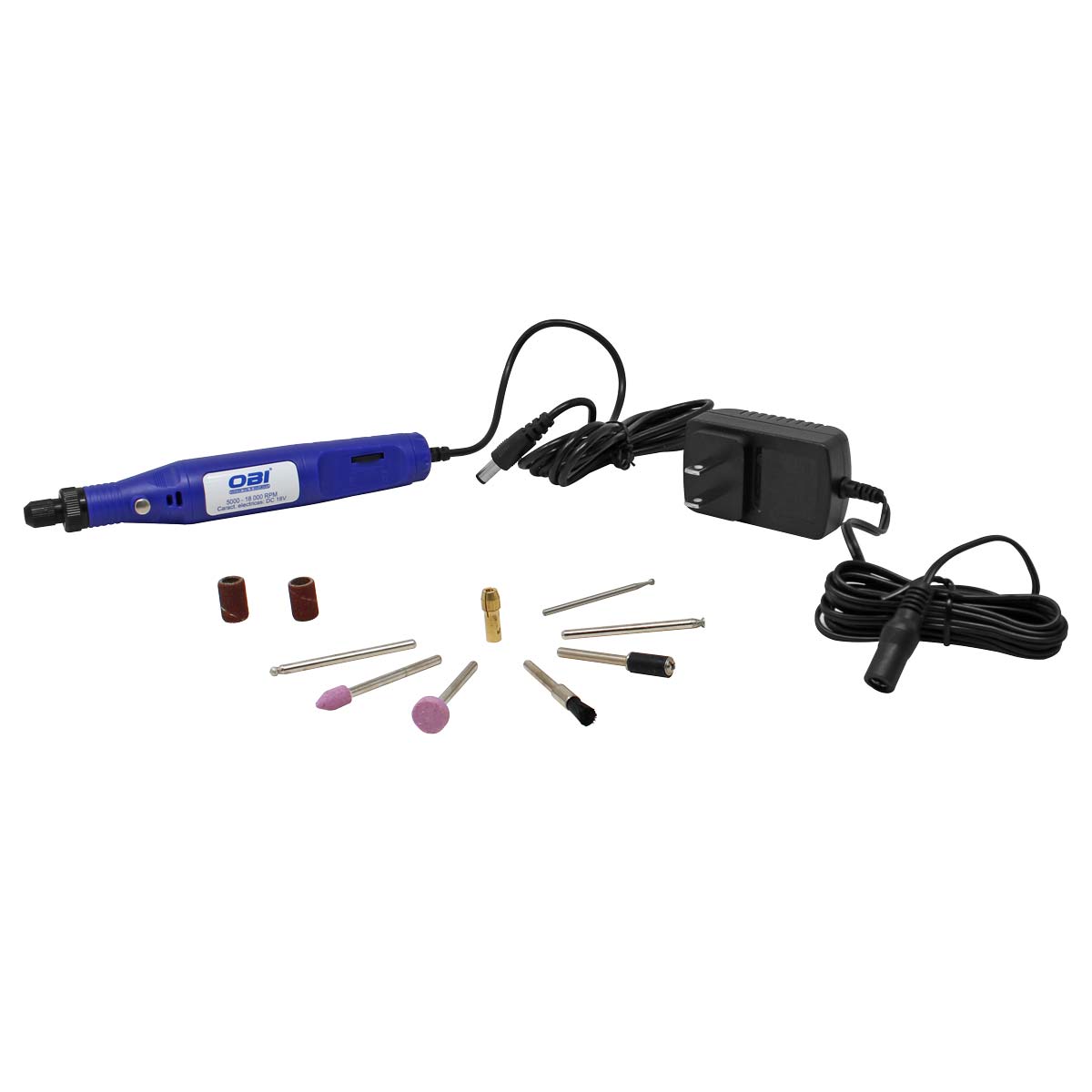 Mototool 18 V de velocidad variable con 11 accesorios 290164 OBI