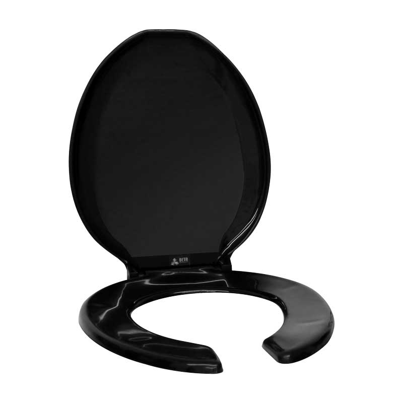 Asiento para baño alargado Negro AA-14 Plásticos Beta