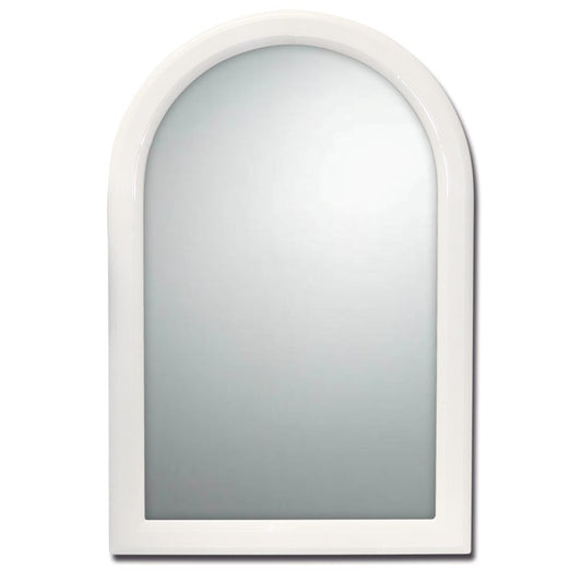 Espejo arco de plástico Beta blanco