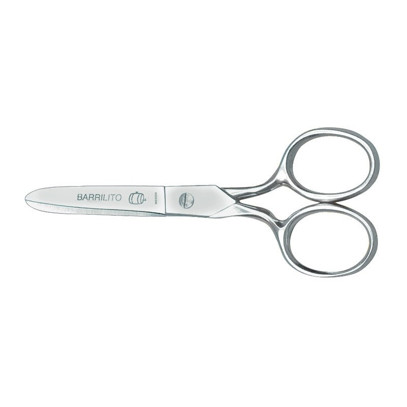 Tijera escolar forjada punta roma 4.5" Barrilito