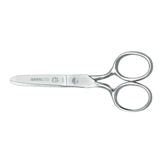 Tijera escolar forjada punta roma 4.5" Barrilito