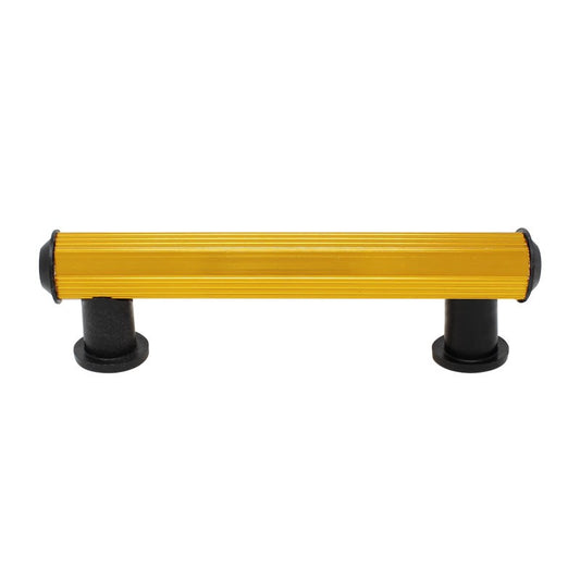 Jaladera mixta de aluminio tubular color Dorado