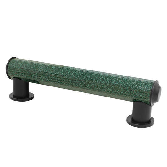 Jaladera mixta de aluminio tubular color Verde