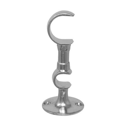 Soporte doble central para cortinero Lusar