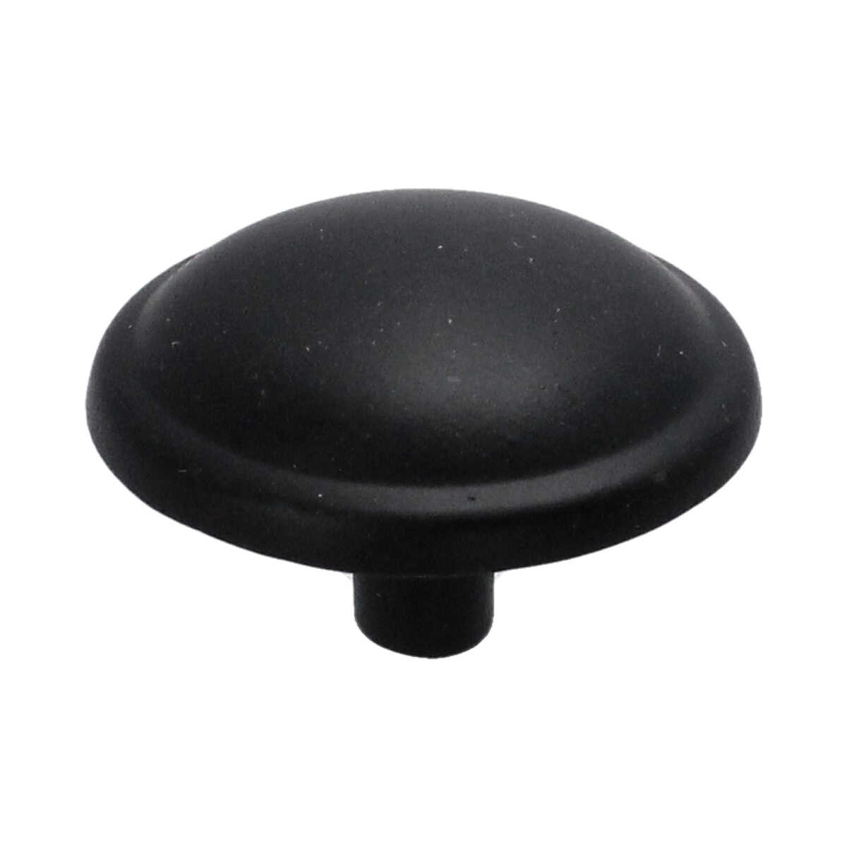Jaladera botón negro mate 31 mm HE-765 Arte Fino