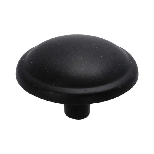 Jaladera botón negro mate 31 mm HE-765 Arte Fino