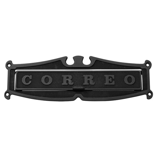 Placa buzón clásico grande negro mate HE-825-NM Arte Fino