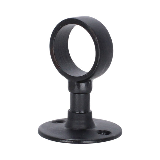 Soporte central para tubo de 1" negro mate 1065 Lusar
