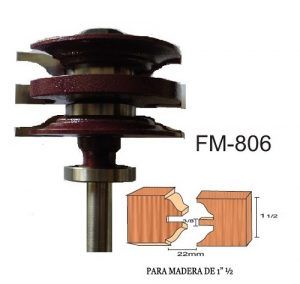 Broca reversible corte pecho de paloma 1-1/2 Pulg FM806 Brocar