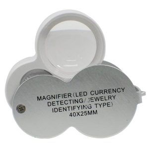 Lupa para Joyero con Led UV 25 mm 40X 260667 OBI
