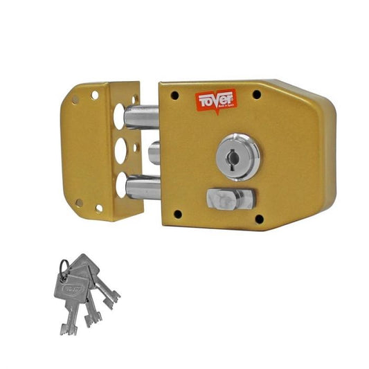 Cerradura de sobreponer Cromada 5200 Derecha Tover
