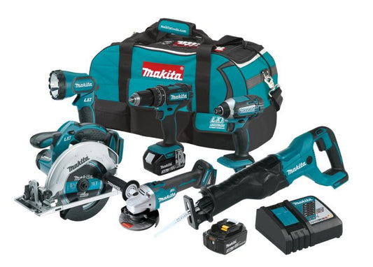 Combo MaxiCombo de Inalámbricos 18V XT610 6Pz Makita